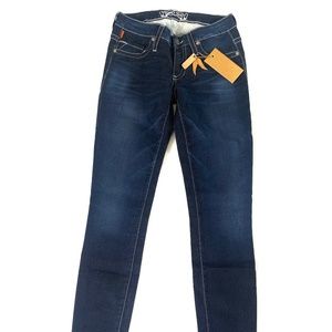 Robins Jeans Los Angeles - GUM Black Embroidery 25" MSRP: $350  -90% OFF NWT